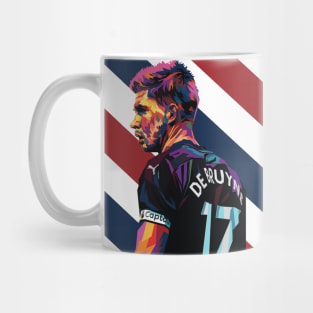 Kevin De Bruyne In Wpap Pop Art Colorfull Mug